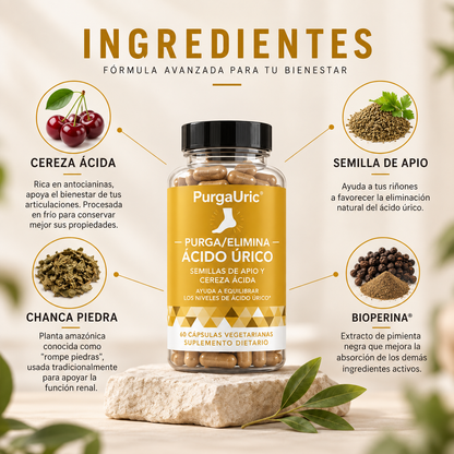 PurgaUric - Elimina/Purgador de Acido Úrico