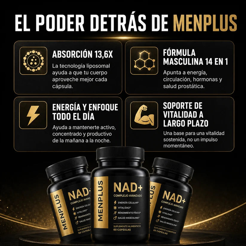 MENPLUS® | NAD+ Liposomal para Hombres