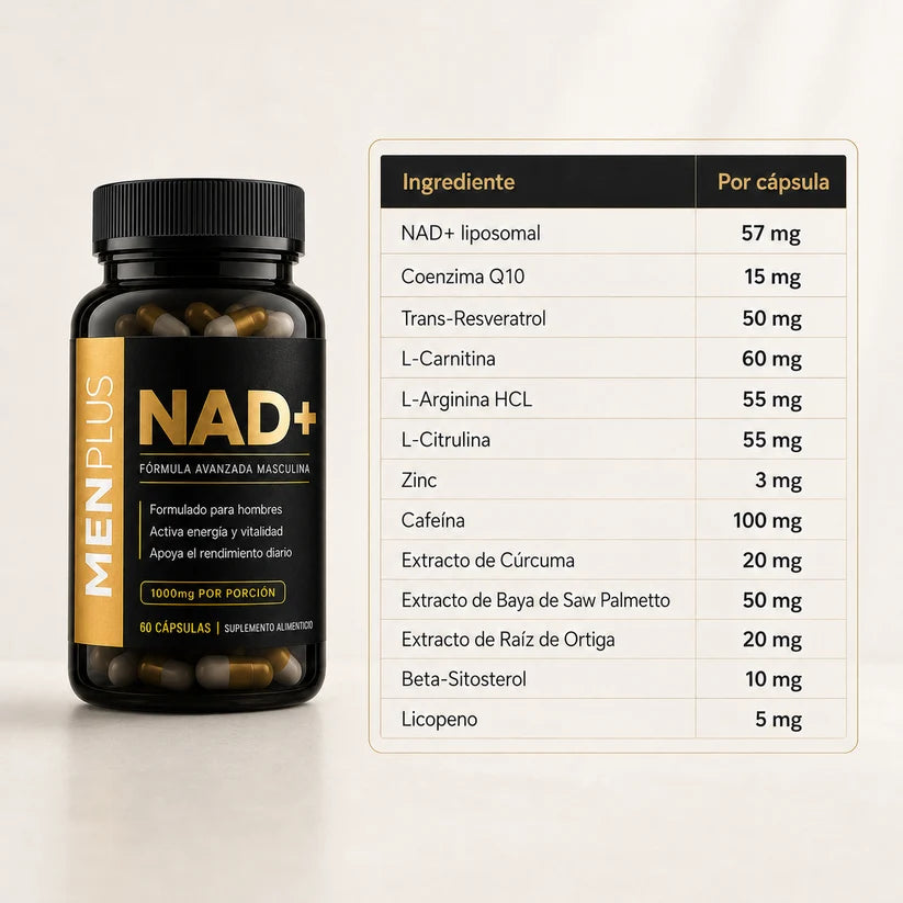 MENPLUS® | NAD+ Liposomal para Hombres